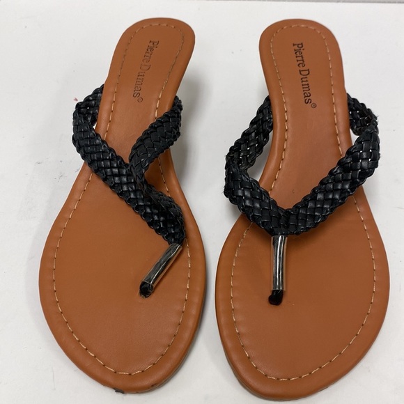 Pierre Dumas Wedged Sandals - Picture 2 of 4